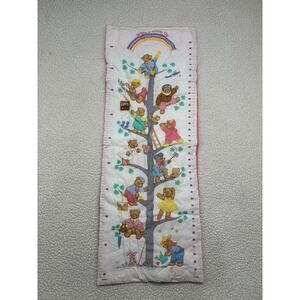 Vintage Baby Growth Chart Teddy Bears Sweet Nursery Decor Wall Hanging Milestone